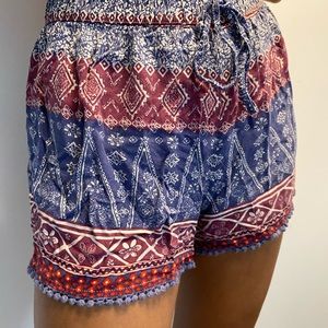 Cute pattern loose summer pants